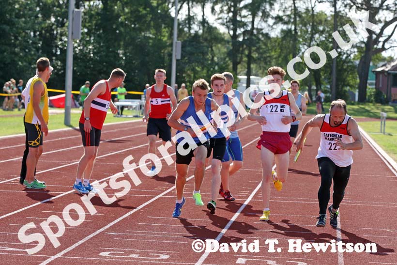 Mens 4 x 400 metres relay, North of England Division 2E, Morpeth.